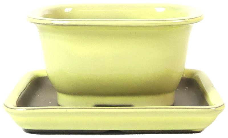 Schalen-Set - ca. 12,5 x 10,5 x 6,5 cm Schalen-Set mit Untersetzer
handgemacht