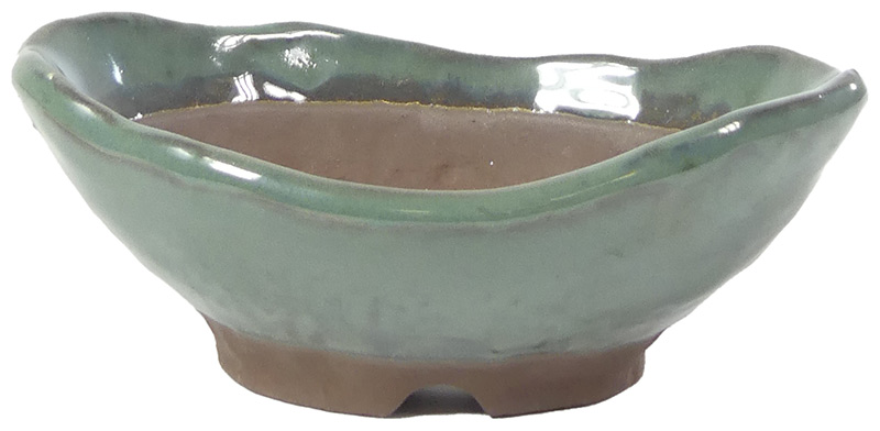 Schale - ca. 14 x 9,5 x 5 cm Handgemachte Bonsaischale.