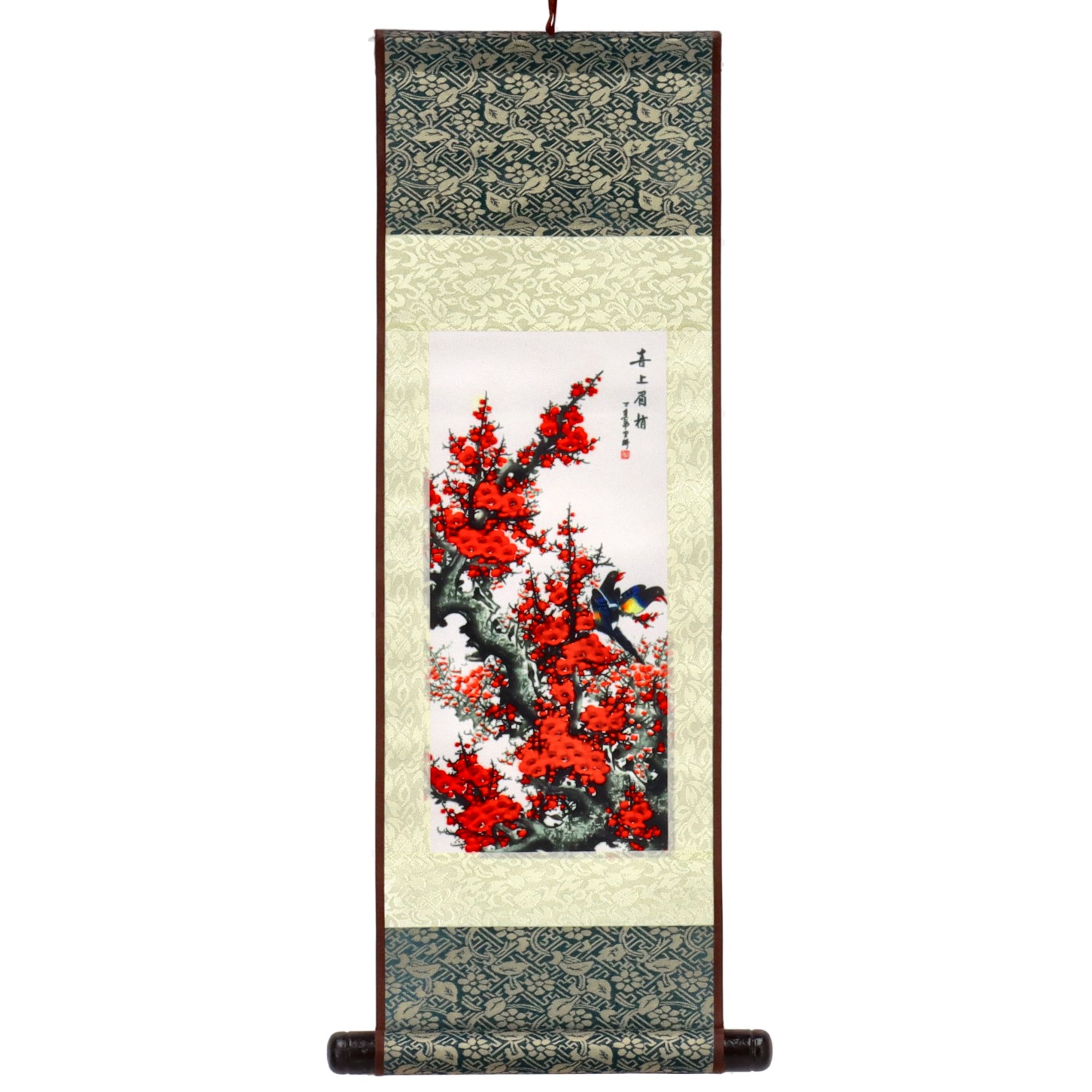 Rollbild (handgemalt) - Aprikose