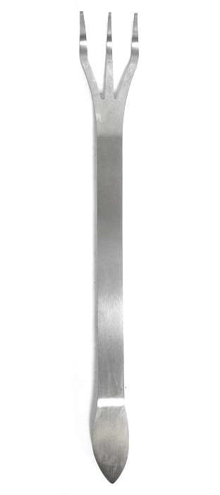 Kralle mit Spatel (255 mm) Länge: 255 mm
Gewicht: 55 g
Material: Edelstahl