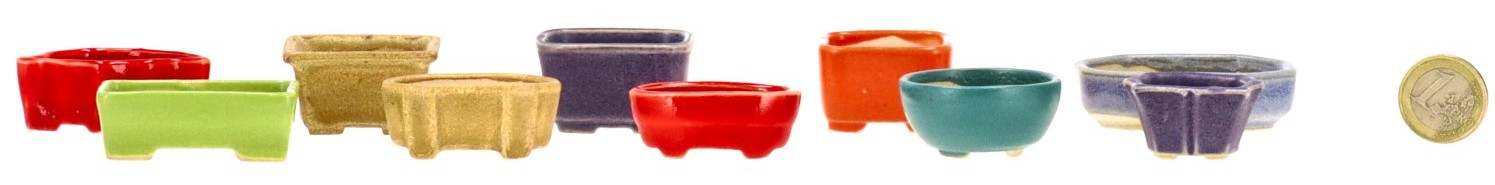 Juego de mini macetas