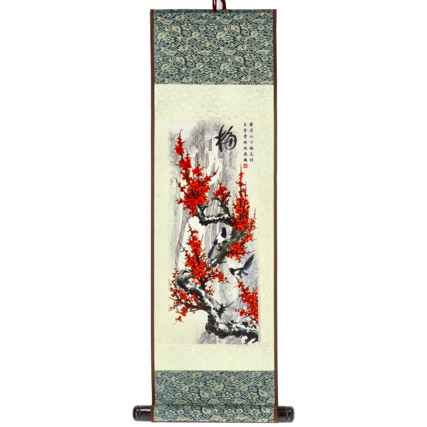 Rollbild (handgemalt) - Aprikose  