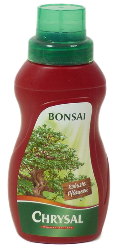 Bonsai Chrysal Dünger (250 ml) NPK 4+6+6
Bewährt hohe Rohstoffqualität für robuste Pflanzen
Hochwertige Spurenelemente für gesunden Wuchs
Dosierung: 5 ml/Liter wöchentlich
 
Für die Anwendung im Gartenbau
4,0% N Gesamtstickstoff
  2,1% N Nitratstickstoff
  1,9% N Ammoniumstickstoff