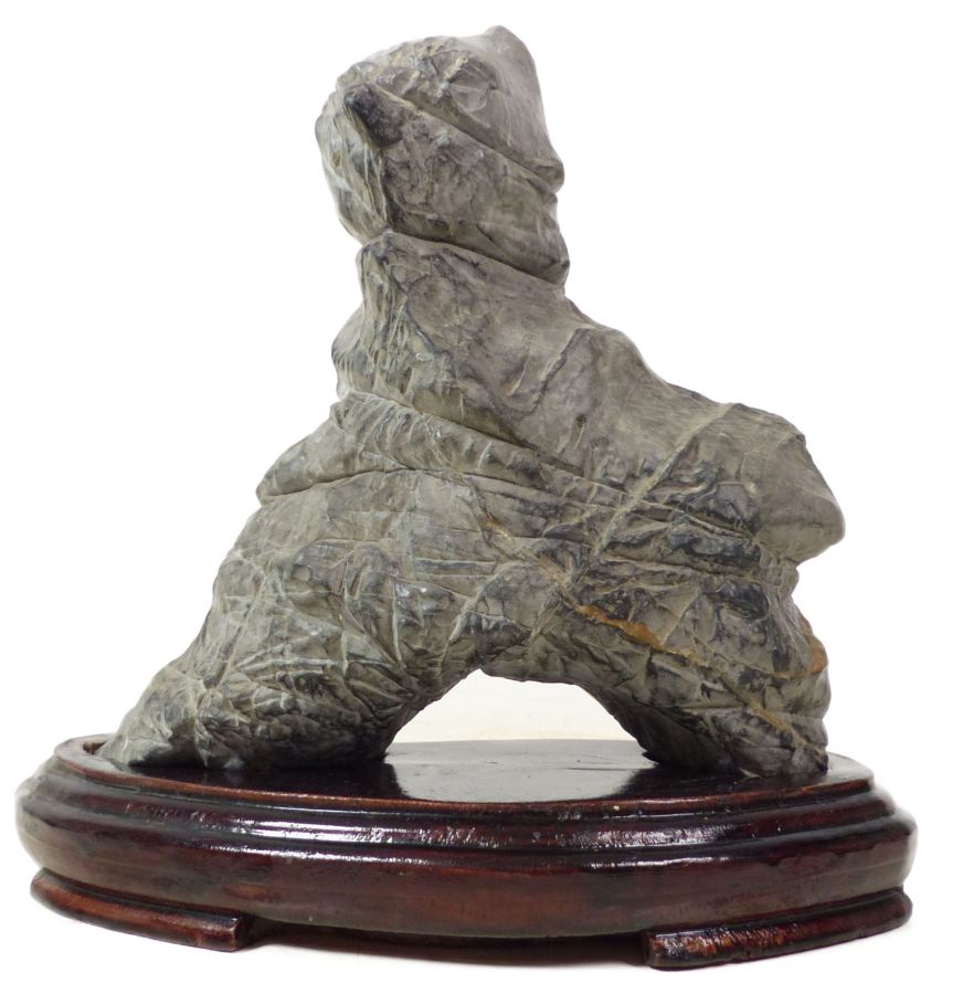 Suiseki - ca. 23 x 12 x 20 cm Suiseki mit Dai