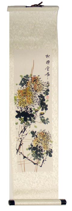 Dieses künstlerisch wertvolle Rollbild wurde auf Aquarellpapier handgefertigt.
Es stellt die Jahreszeit Herbst dar.

Maße:
90 x 25 cm 