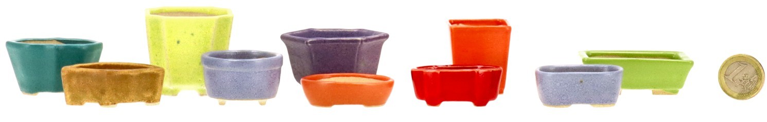 Juego de mini macetas
