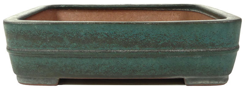 Tokonameschale REIHO - ca. 37,5 x 26,5 x 10 cm Bonsaischale von dem für seine Glasuren geschätzten Töpferkünstler REIHO (Katsushi Kataoka), aus dem für seine Keramik-Produkte weltberühmten Ort Tokoname.
Die traditionsreichen Töpfereien in Tokoname stellen schon seit Jahrhunderten Schalen für Bonsai he