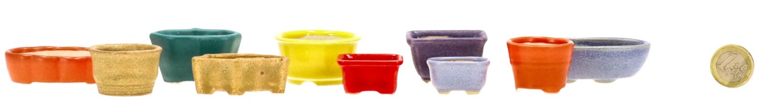 Juego de mini macetas