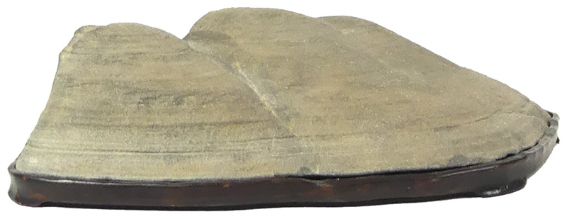 Suiseki - ca. 21 x 16 x 5 cm Suiseki mit Dai
Maße inklusive Dai