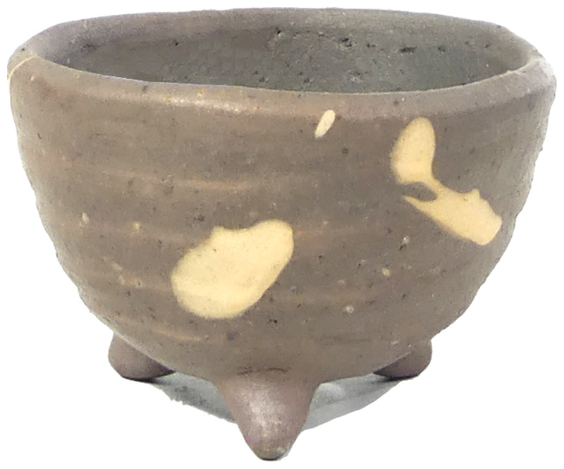 Tokonameschale - ca. 8 x 8 x 5,5 cm Handgemachte Bonsaischale.
