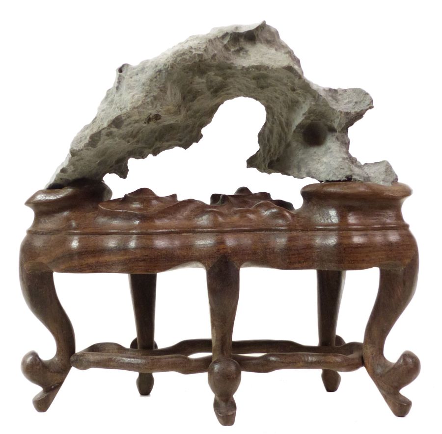 Suiseki - ca. 18 x 8 x 16 cm Suiseki mit Dai