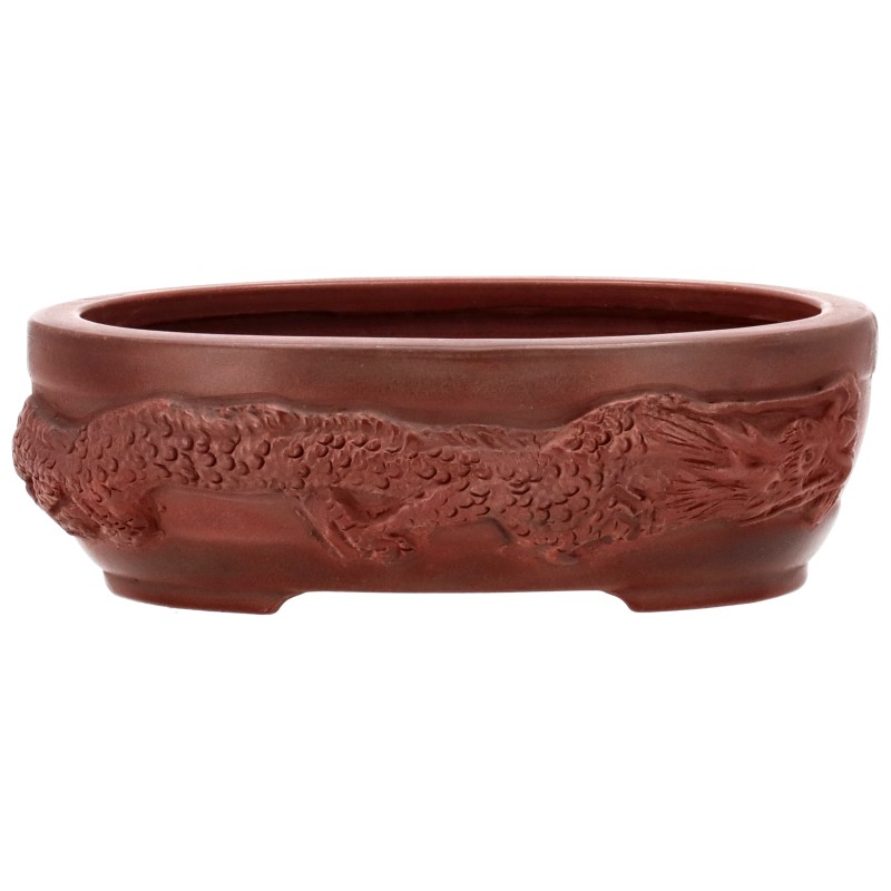 Tokonameschale BIGEI - ca. 16,5 x 12,5 x 5,5 cm Bonsaischale von dem Keramik-Künstler BIGEI, aus dem für seine Keramik-Produkte weltberühmten Ort Tokoname.
Die traditionsreichen Töpfereien in Tokoname stellen schon seit Jahrhunderten Schalen für Bonsai her und werden besonders für ihre überragende Ausf