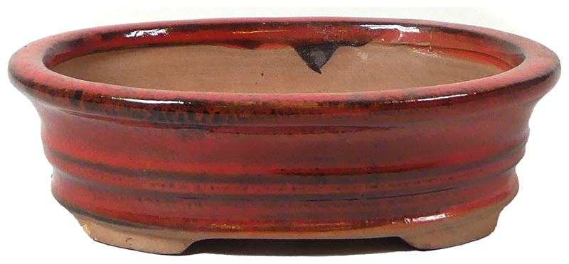 Schale - ca. 16,5 x 12,5 x 4,5 cm Handgemachte Bonsaischale.