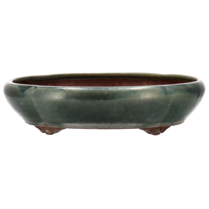 Bonsaischale aus der Töpferei YAMAAKI , aus dem für seine Keramik-Produkte weltberühmten Ort Tokoname.
Die traditionsreichen Töpfereien in Tokoname stellen schon seit Jahrhunderten Schalen für Bonsai her und werden besonders für ihre überragende Ausführun