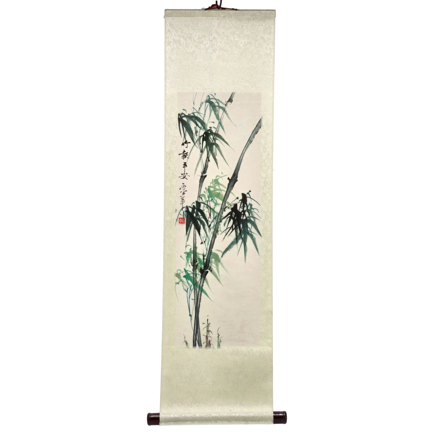 Rollbild (handgemalt) - Bambus
