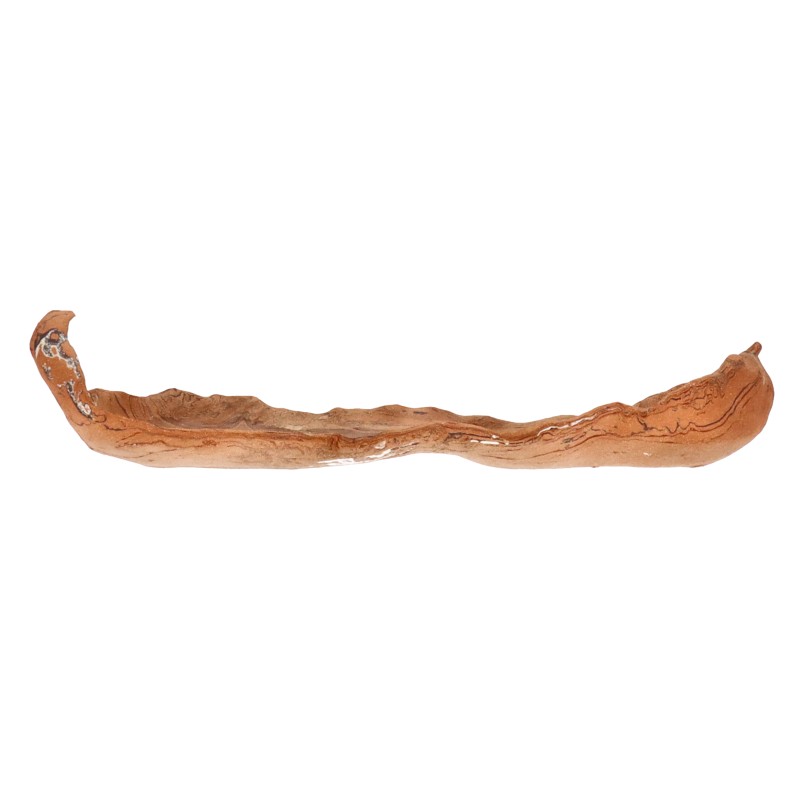 Sperling-Schale - ca. 71 x 21 x 15,5 cm Handgefertigte Sperling-Schale, gebrannt bei 1220 °C.
Für Floßform. Leichter Trocknungsriß (siehe Foto).