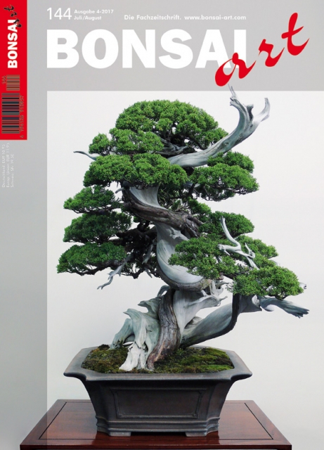 BONSAI ART 144 Juli/August 2017 GALERIE Die spektakulären Formen des Shimpaku-Wacholders
 MÄDCHENKIEFER Masahiko Kimura – Lernen vom Profi : Die Mondsichel – Die Grundgestaltung eines 50jährigen Mädchenkiefersämlings
 WACHOLDER Die Schönheit eines natürlichen Shari
 WACHOLDER Die dynami