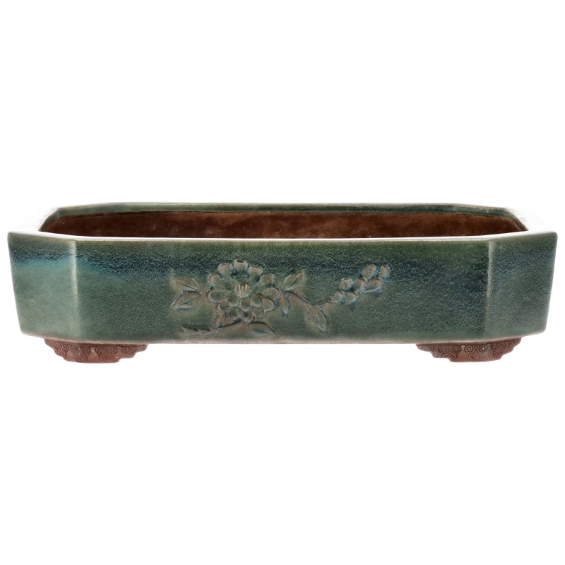 Bonsaischale aus der Töpferei YAMAAKI , aus dem für seine Keramik-Produkte weltberühmten Ort Tokoname.
Die traditionsreichen Töpfereien in Tokoname stellen schon seit Jahrhunderten Schalen für Bonsai her und werden besonders für ihre überragende Ausführun