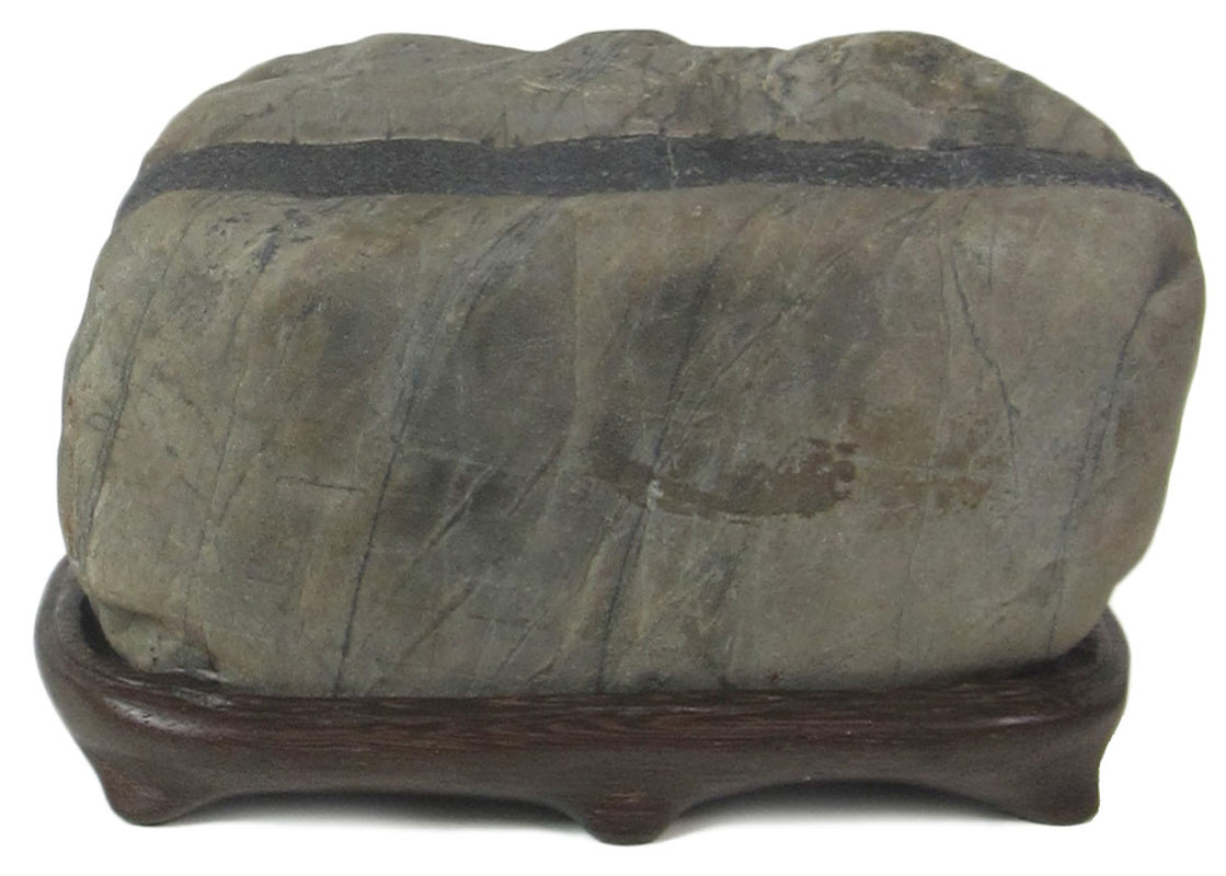 Suiseki - ca. 15 x 7,5 x 9 cm Suiseki mit Dai
Seta River Stone