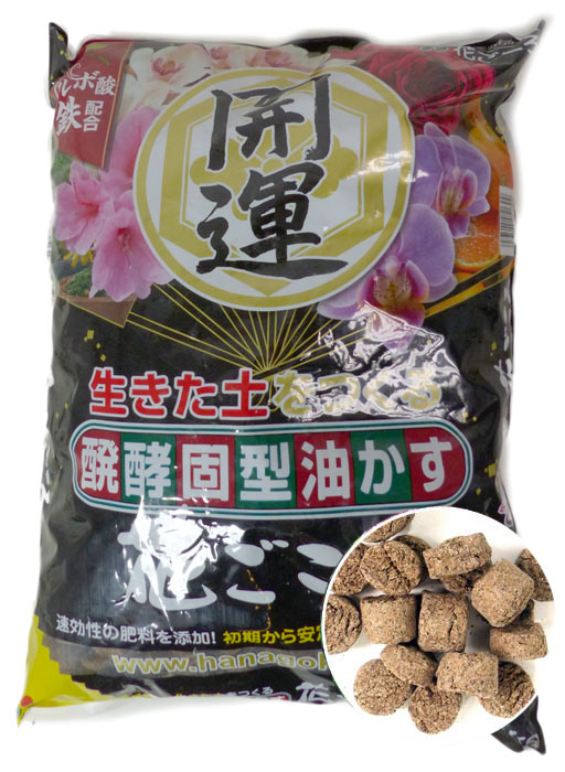 Hanagokoro Dünger Grob N: 4 - P: 5 - K: 2
Dieser organische Langzeitdünger aus Japan für alle Nadelbäume, Laubgehölze und Azaleen zählt zu den beliebtesten Produkten seiner Art in Japan.
 
- Langzeitwirkung von bis zu 2 Monaten 
- Stärkt die Vitalität der Pflanze
- Einfach zu