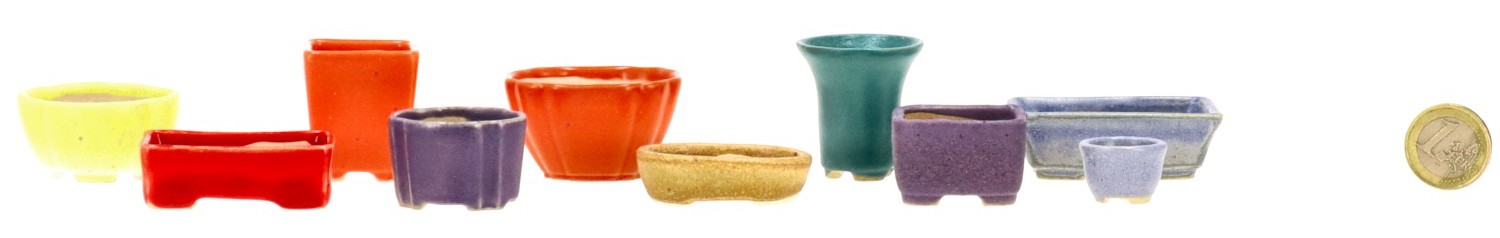 Juego de mini macetas
