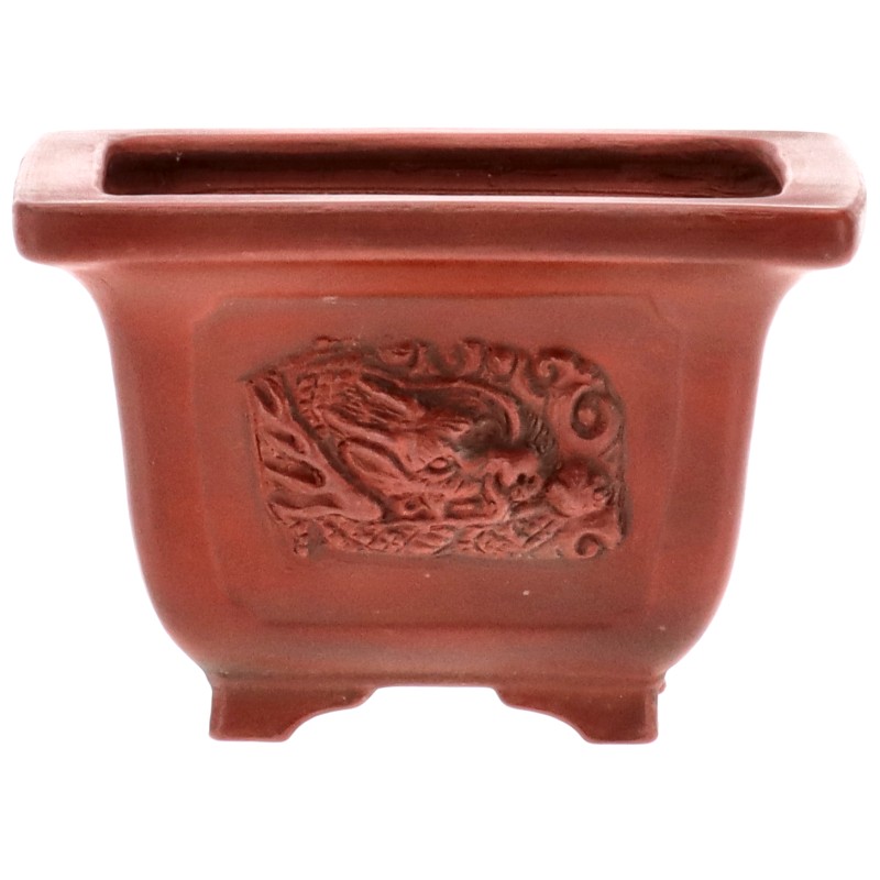 Tokonameschale BIGEI - ca. 13 x 13 x 8,5 cm Bonsaischale aus dem für seine Keramik-Produkte weltberühmten Ort Tokoname.
Die traditionsreichen Töpfereien in Tokoname stellen schon seit Jahrhunderten Schalen für Bonsai her und werden besonders für ihre überragende Ausführung, Funktionalität und Forms