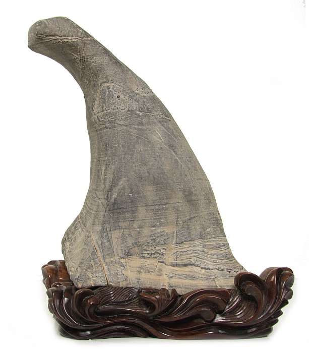 Suiseki - ca. 30 x 20 x 42 cm Suiseki mit Dai