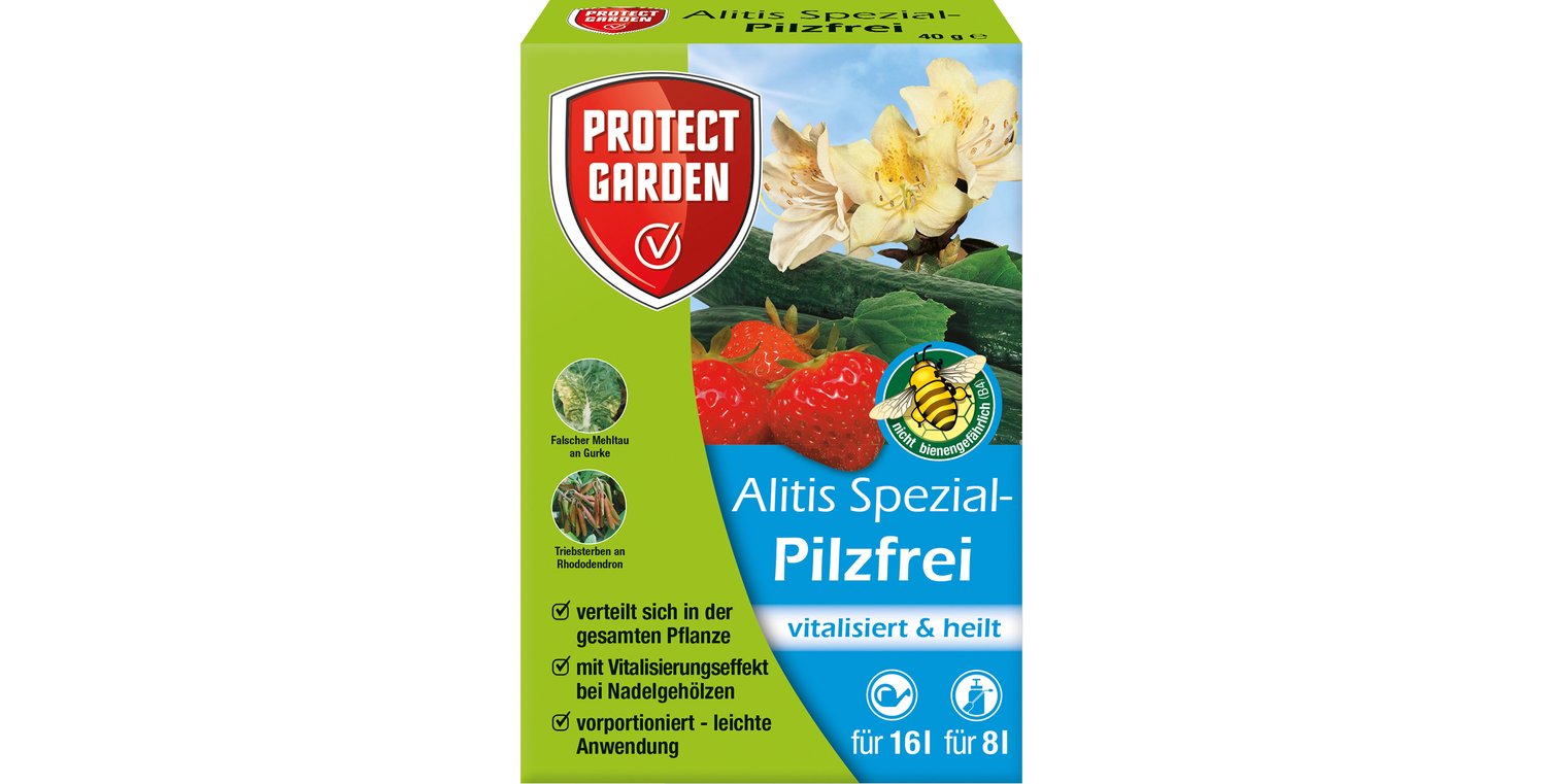 Nicht bienengefährlich (B4)

Anwendung durch nichtberufliche Anwender zulässig

Zulassungsname: Alitis Spezial-Pilzfrei

Zulassungsnummer: 043099-65

Anwendung im Haus- und Kleingartenbereich zulässig.

 
Inhaltsstoffe
746 g/kg Fosetyl (als Aluminium-Salz