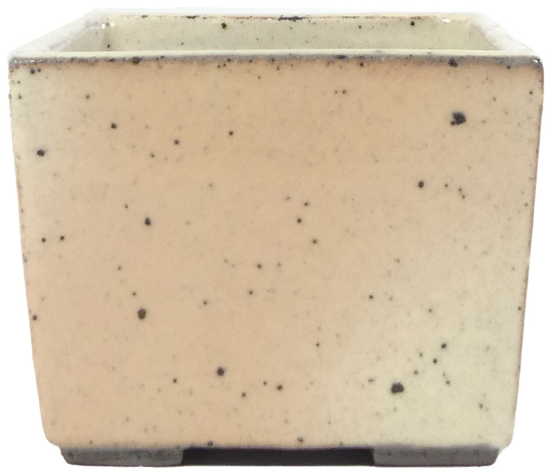 Tokonameschale - ca. 10,5 x 10,5 x 8 cm Handgemachte Bonsaischale.