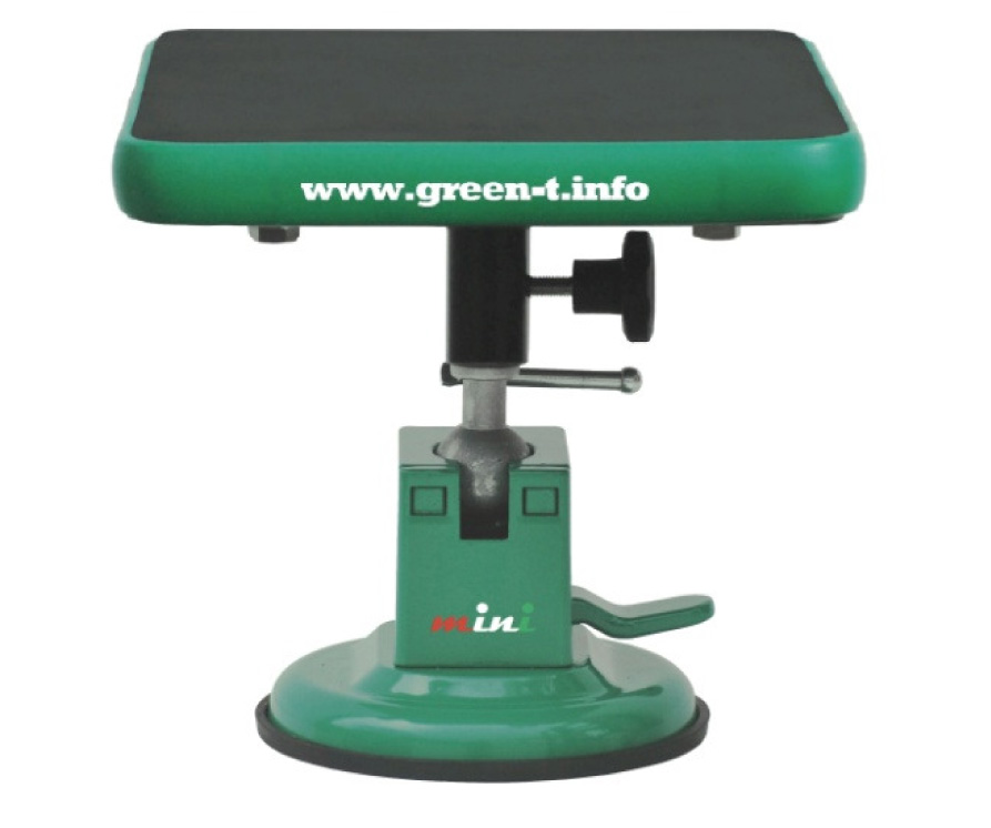 Green-T Mini mit Saugnapf - ca. 20 x 20 x 19 cm An jedem Tisch einsetzbar. Dank Drehsystem mit drei Achsen stufenlos in alle Richtungen verstellbar! Ermöglicht 360 Grad Drehung auf der Horizontalen und einen Neigungswinkel von 90 Grad auf der Vertikalen.