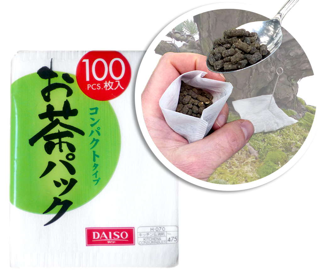 Düngersäckchen (100 Stück) Mit den Düngersäcken kann Ihr Dünger nicht nur exakt dosiert werden, der Dünger kann auch exakt platziert werden, ohne durch Gießwasser weggespült oder durch Vögel verschleppt zu werden. 
Mischung verschiedener Dünger möglich. Leichte Anwendung. 
Made in